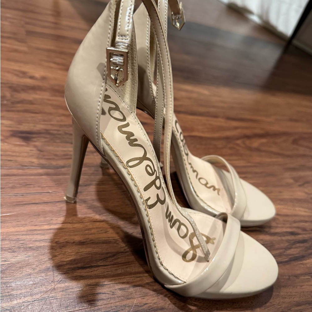 Sam Edelman Beige Strappy Heels